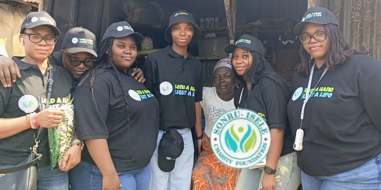 Community members working together on a project